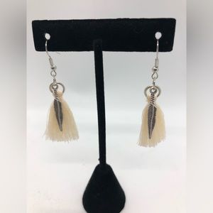 String/Feather Earrings